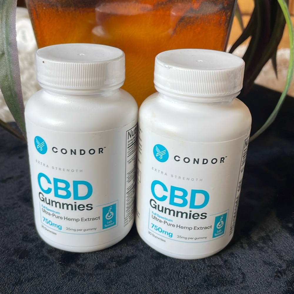 2 Bottles Condor Gummies Pain Relief Extra Strength 30ct each
